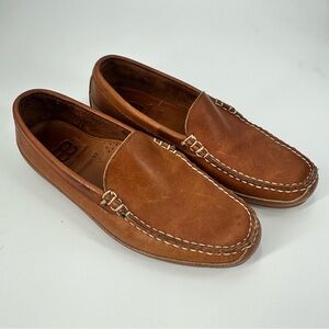 Allen Edmonds Interstate 90 Mens Driving Loafer Shoe Leather Tan Size 8.5 D